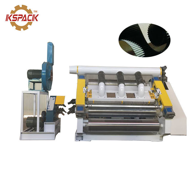 100m/Min 1000mm Width B Flute Single Facer Corrugated Machine