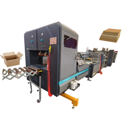 Embalagem de caixa flexível Formar cartão Slotting Die Cutting Making Folding Glue Bundling Machine