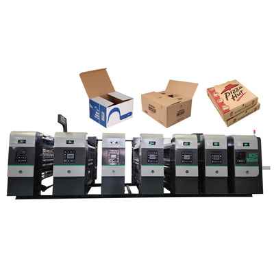 Máquinas de fabricação de cartão ondulado sob máquina de impressão 4 cores sob impressão Slotter Die Cutter